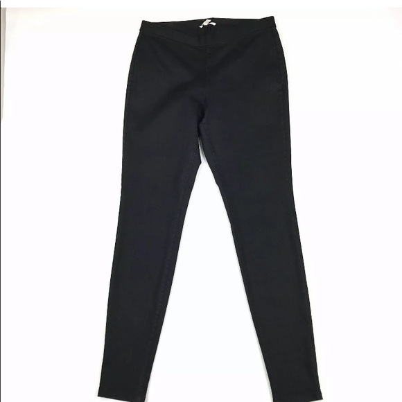 Eileen Fisher Black Denim Sheen Jeans Jeggings S - Picture 6 of 14